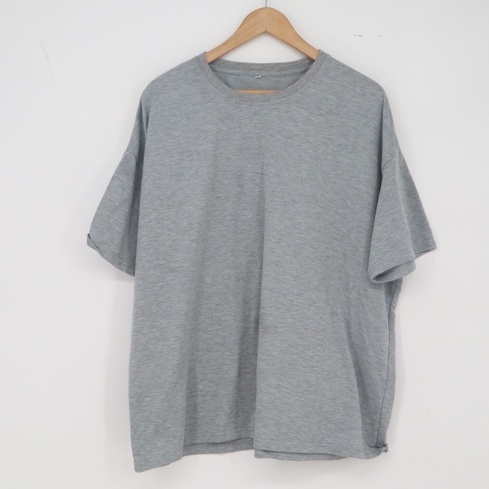 Unbranded T-Shirt Mens XL Heathered Grey Relaxed Fit Crew Neck Excellent